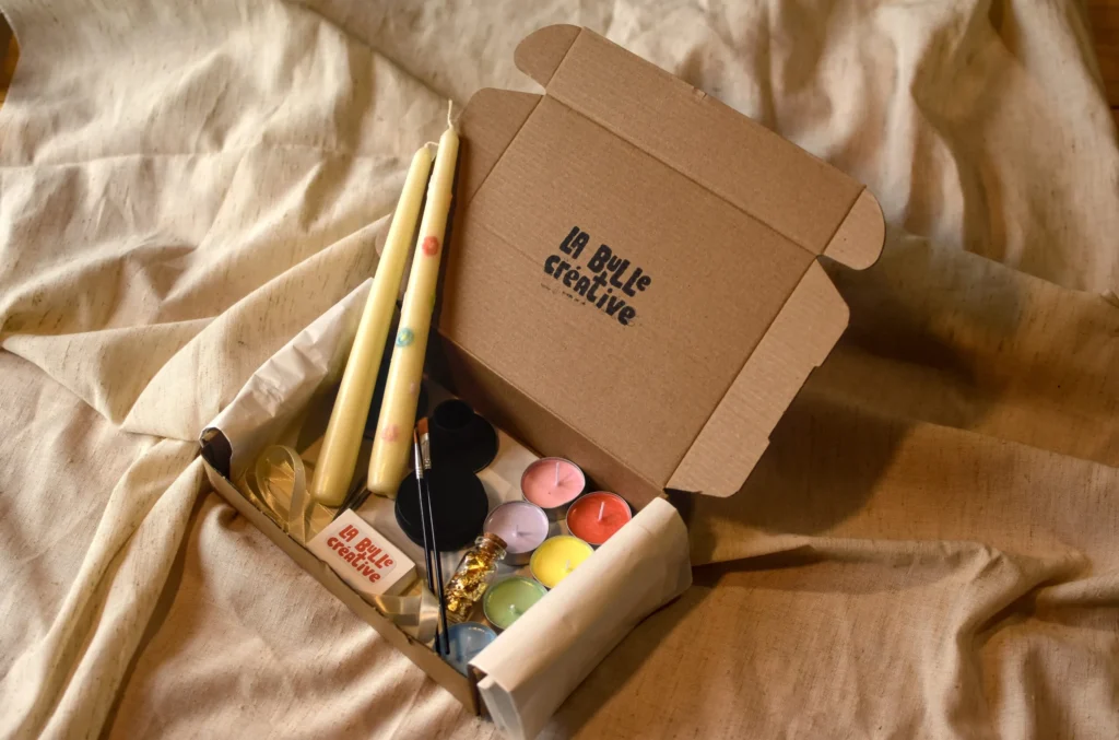 Box créative Décoration de bougies à la cire colorée
