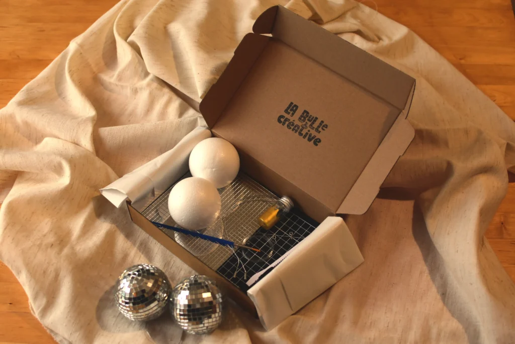 Box créative boules à facettes La Bulle Créative avec tout le matériel