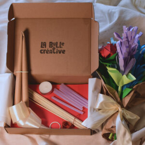 Box Bouquet de fleurs en papier
